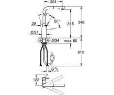 Maišytuvas Grohe Essence 30270A00, hard graphite