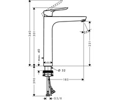 Maišytuvas Hansgrohe Logis E230 71162000