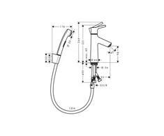 Hansgrohe Talis S bidete maisytuvas