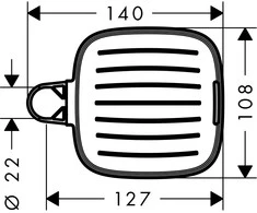 Muilinė Hansgrohe Casetta 26519000