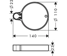 Muilinė Hansgrohe Casetta 28678000
