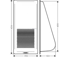 Nuvarvėjimo indas Hansgrohe F14, 40963000, juodas matinis