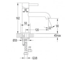 Omnimount Praustuvo maišytuvas Omnires Y 1210NCR Y chrom