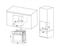 MPM-63-BO-28 built-in electric orkaitė Juodas