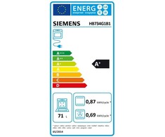 Siemens iQ700 HB734G1B1 orkaitė 71 L 3600 W Juodas