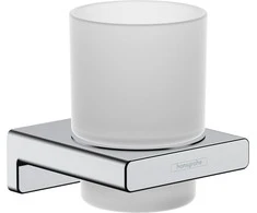 Pakabinama stiklinė dantų šepetėliams Hansgrohe AddStoris 41749000, chromo laikiklis