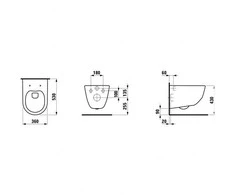 Pakabinamas klozetas (be dangčio) Laufen Pro Rimless 820966/ H8209660000001