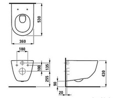 Pakabinamas klozetas Laufen Pro New su dangčiu Pro Rimless 8669570000001, baltas