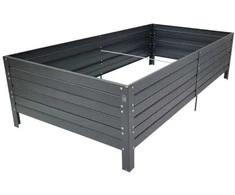 Meistro Kodas Pakelta lysvė KLASIKA GARDEN, RAL7016 (antracito), cinkuotas metalas, 150x75x30 cm