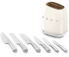 Peilių rinkinys su stovu SMEG KBSF02CR, 7 dalys