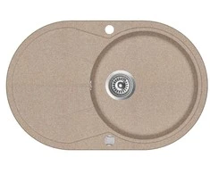 Plautuvė AQUASANITA CLARUS SR101AW 110 rusvai gelsvas -Sand, ekscentrinis ventilis