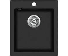 Plautuvė AQUASANITA SIMPLEX SQS100W 601 Juodas - Metallic, uždaromas ventilis