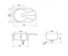 Plautuvė AquaSanita SR101-202AW