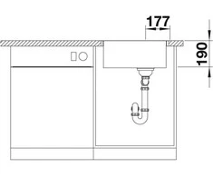 Plautuvė BLANCO ARTAGO 6-IF/A SteelFrame 521767