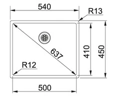 Plautuvė Franke Box BXX 110-50/ BXX 210-50 (127.0375.273