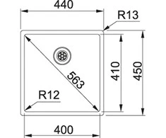 Plautuvė Franke BXX 210/110-40 127.0375.252