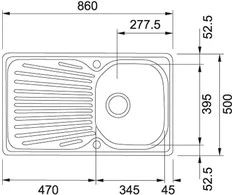 Plautuvė Franke MOX 611 101.0009.921
