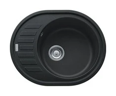 Granitinė plautuvė Franke Ronda, ROG 611-62, užkemšamas ventilis, Onyx