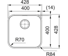 Plautuvė Franke SRX 110-40 122.0744.950