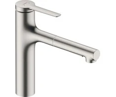 Plautuvės maišytuvas su ištraukiama žarna Hansgrohe Zesis M33, 74801800,