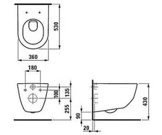 Potinkinio rėmo ir pakabinamo klozeto komplektas Grohe 38827000 + Laufen H8669570000001