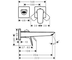 Potinkinis praustuvo maišytuvas Hansgrohe Logis, 71256670