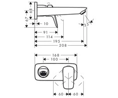 Potinkinis praustuvo maišytuvas Hansgrohe Logis 71220000