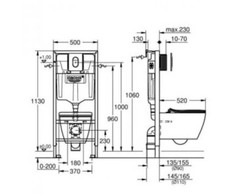 Potinkinis WC komplektas Grohe SOLIDO 101046SH0H