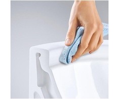 WC komplektas Grohe Bau Ceramic Rimless: BauCeramic Rimless WC su SC dangčiu+WC rėmas+mygtukas Skate Cosmo chromas+rėmo tvirtinimai 39586000