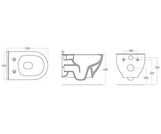 Potinkinis WC komplektas WERIT + BRILLA 174-91101300-00+100614+1703-458