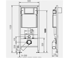 Werit P Potinkinis WC rėmas WERIT JOMO 174-91101300-00