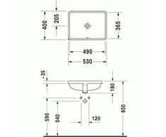 Praustuvas DURAVIT Starck 3, 030549