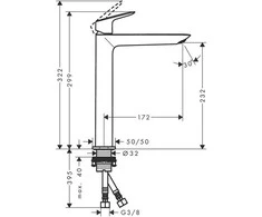 Praustuvo maišytuvas Hansgrohe Logis, 71258670