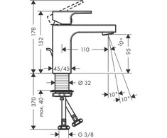 Praustuvo maišytuvas Hansgrohe Vernis Shape 71561000