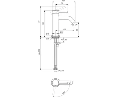 Praustuvo maišytuvas Ideal Standard BD757AA