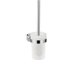 Prie sienos montuojamas tualeto šepetys Hansgrohe Logis Universal 41722000
