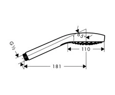 Rankinis dušas Hansgrohe Croma Select S 26803400