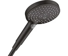 Rankinis dušas Hansgrohe Raindance Select S 120 3jet PowderRain, 26014670, juodas matinis