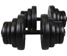 Reguliuojamo svorio hantelių rinkinys (30 mm) RN-Sport 16 kg (SL041x4, SL0424, SL044x2)