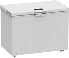 Whirlpool Šaldiklis | W3RHS30DW | Energy efficiency class D | Chest | Free standing | Height 85 cm | Total net capacity 308 L | Baltas | Ekranas