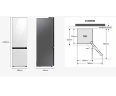 Samsung ŠALDYTUVAS RB38C6B2E22/EF SMG