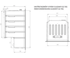 Šaldytuvas vitrina Guzzanti GZ 70G