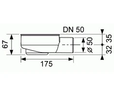 TECEdrainline žemas sifonas, DN50