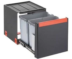 Šiukšliadėžė FRANKE, Cube 40, automatinis atidarymas, 2x14l.