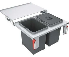 Šiukšliadėžė FRANKE, Sorter Garbo, 60-2, 18l.+18l.