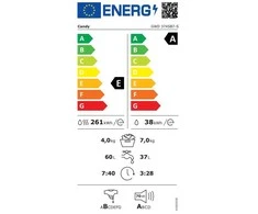 Skalbimo mašina Candy GWD 374SB7-S, 1300 rpm, 7 kg