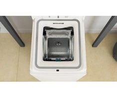 Whirlpool Skalbimo mašina | TDLRB 7232BS EU | Energijos vartojimo efektyvumo klasė D | Kraunama iš viršaus | Skalbimo talpa 7kg | 1200 RPM | Gylis 60 cm | Plotis 40 cm | LED | Baltas