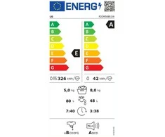 Skalbimo mašina su džiovinimo funkcija LG F2DR508S1W 8kg/5kg.