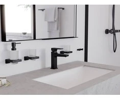 Skysto muilo dozatorius Hansgrohe AddStoris 41745670, juodas matinis