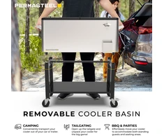 Sodo šaldytuvas Permasteel PS-223-80QT-SS